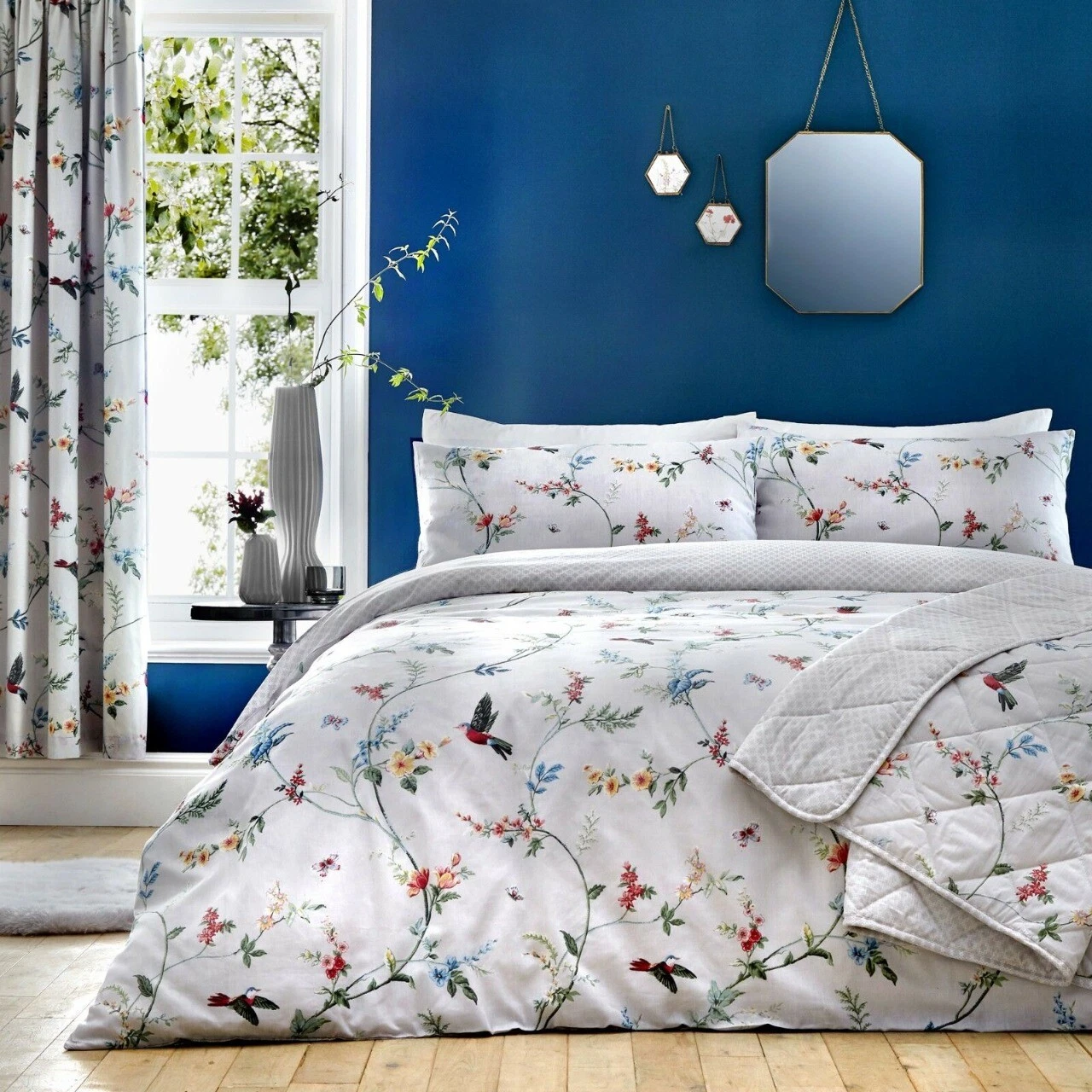 LUXURY PRINTED BEDDING SET DUVET QUILT COVER 100% 